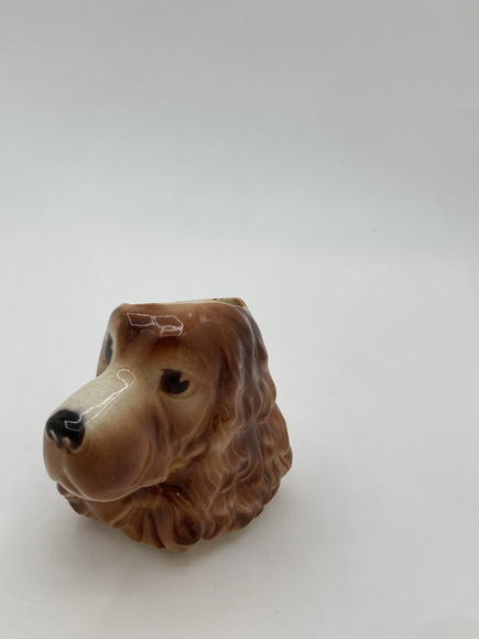 Vintage Royal Copley Cocker Spaniel Wall Pocket Planter Vase – Mid-Century - Picture 6 of 6
